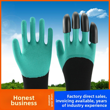 Sodininko pirštinės kasimui su putų nagais – latekas, vidinis nailonas, atsparios vandeniui, atsparios dygliams ir kvėpuojančios