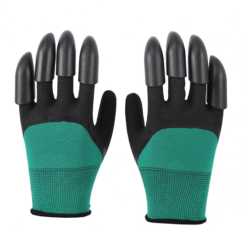 Sodininko pirštinės kasimui su putų nagais – latekas, vidinis nailonas, atsparios vandeniui, atsparios dygliams ir kvėpuojančios