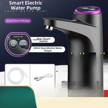 Automātisks ūdens sūknis pudelēta ūdens – USB uzlāde, 20V, 5W, Mehāniska darbība, 5Hz