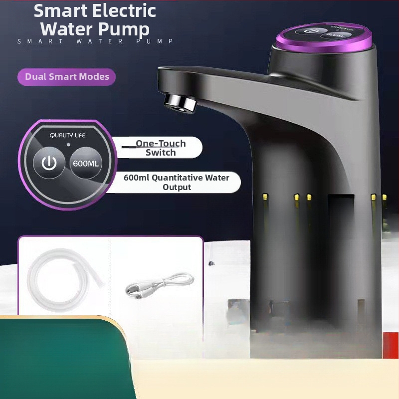 Automātisks ūdens sūknis pudelēta ūdens – USB uzlāde, 20V, 5W, Mehāniska darbība, 5Hz