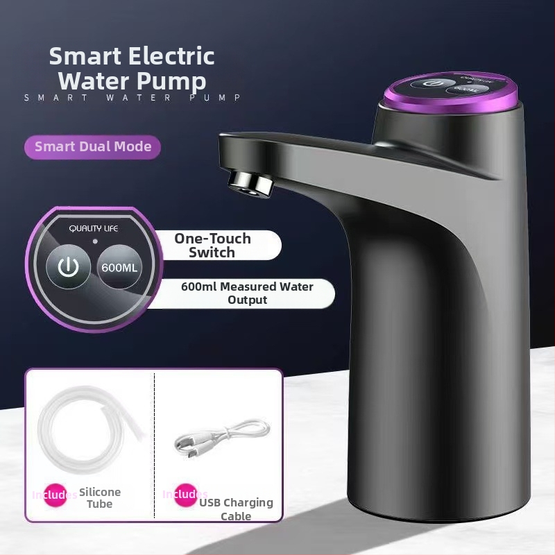 Automātisks ūdens sūknis pudelēta ūdens – USB uzlāde, 20V, 5W, Mehāniska darbība, 5Hz