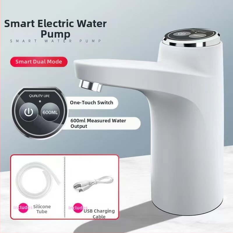 Automātisks ūdens sūknis pudelēta ūdens – USB uzlāde, 20V, 5W, Mehāniska darbība, 5Hz