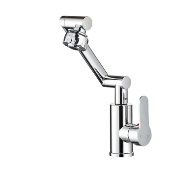 Luckcat mechaninis maišytuvo praustuvui, karštas/šaltos, nerūdijantis plienas, keramikinė kasetė, 360° sukimas