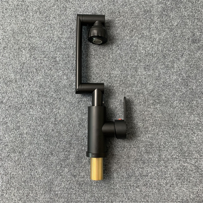 Luckcat mechaninis maišytuvo praustuvui, karštas/šaltos, nerūdijantis plienas, keramikinė kasetė, 360° sukimas