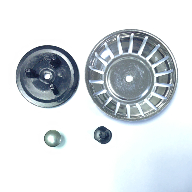 Βύσμα αποχέτευσης νεροχύτη, 304 ανοξείδωτος χάλυβας, τύπου έλξης, ευθύγραμμη σχεδίαση, φίλτρο νεροχύτη