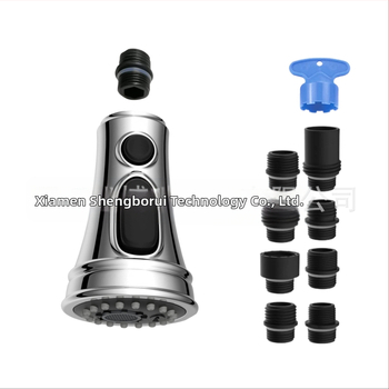 Кухненска издърпваща се глава за смесител, модел 61025, ABS, керамичен клапан, 3 функции, CUPC сертифициран