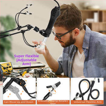 Фиксирана скоба за горещ въздух за ремонт на PCB (S2 стомана; ремонт на печатни платки; телекомуникационна поддръжка)