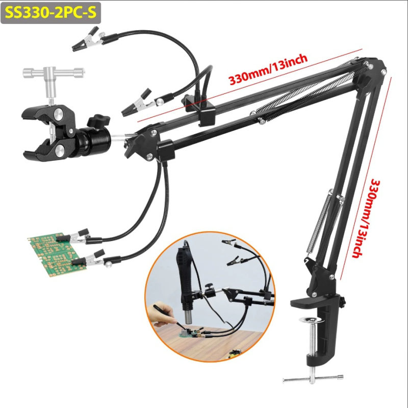 Фиксирана скоба за горещ въздух за ремонт на PCB (S2 стомана; ремонт на печатни платки; телекомуникационна поддръжка)