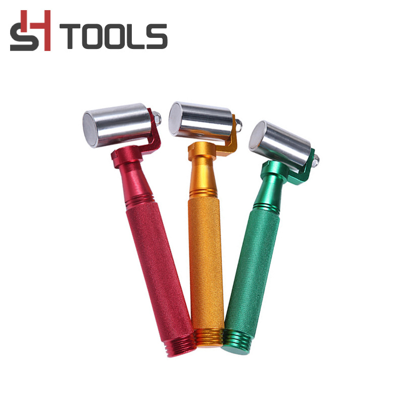 Валяк за тапети с алуминиева дръжка и барабан от неръждаема стомана за тапетни фуги