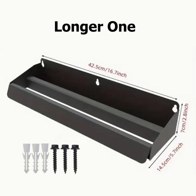 Falra szerelhető szerszámtároló, többfunkciós, szénacélból, egyszerű és modern stílus, egy szintű kialakítás