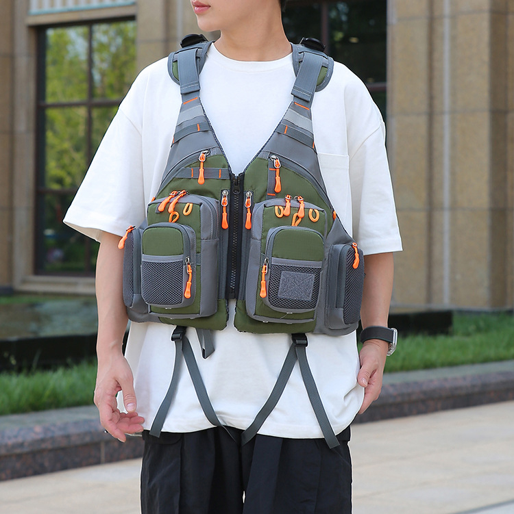 Hengtu 960 Γιλέκο Πλευστότητας για Υδάτινα Αθλήματα, Με Πολλές Τσέπες, Γρήγορο Στέγνωμα