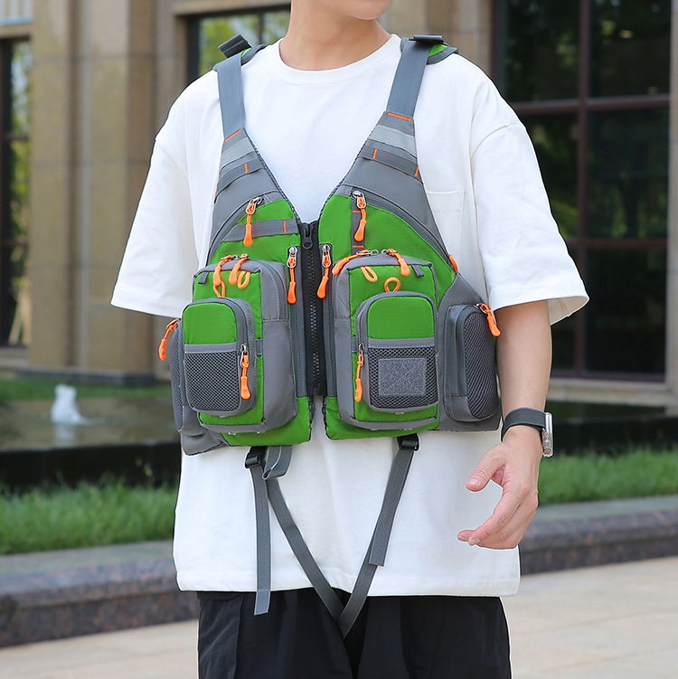 Hengtu 960 Γιλέκο Πλευστότητας για Υδάτινα Αθλήματα, Με Πολλές Τσέπες, Γρήγορο Στέγνωμα