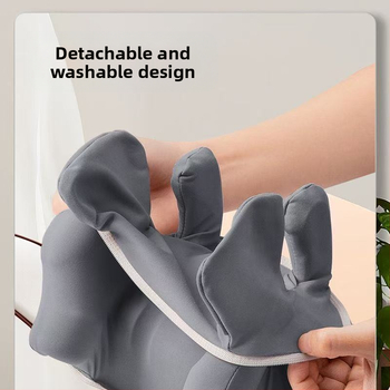 Trapecinių raumenų masažuoklis kaklui, pečiams ir nugarai – šilumos kompresas, minkymas, su viena galva, įkraunamas, belaidis nuotolinio valdymo pultas