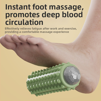 Elektriskā masāžas nūjiņa fitnesam un jogai, USB barošana, mehāniska kontrole, maināms ātrums, 4 apaļas masāžas galvas, forma: taisnstūra trapece, piemērots galvai, kaklam, viduklim un gurniem.