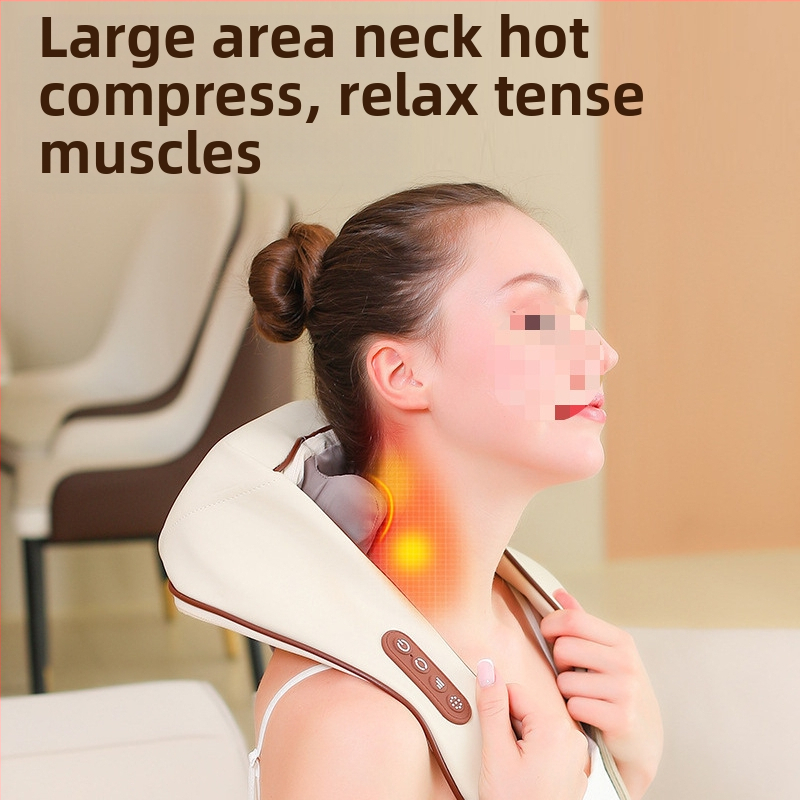 Масажор за рамене и шия, 6 масажни глави, KL-35, презареждаем, 4 скорости, таймер