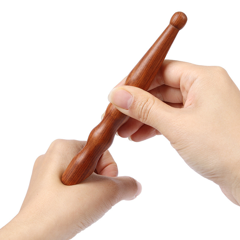 Дървен триъгълен масажен инструмент за акупресия на точки — купинг устройство до 36 чаши