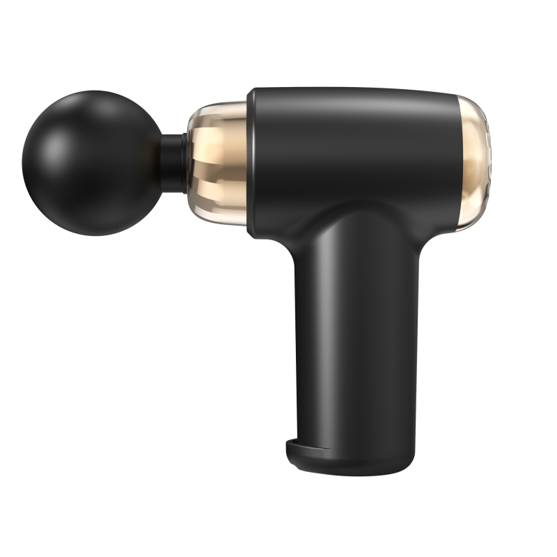 USB fascijos masažuoklis – raumenų atsipalaidavimui, 4 galvutės, šepetėlinis variklis, 3 greičiai su reguliavimu, triukšmas mažiau nei 36 dB, veikimo laikas 3–6 val