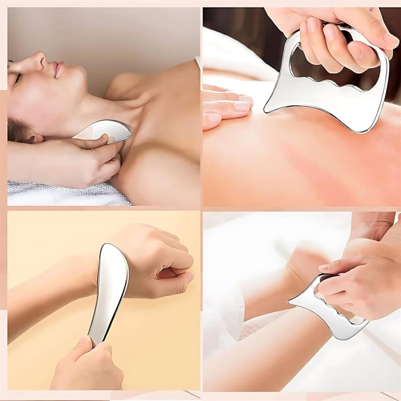 Čepeľ na masáž fascií, nerezová oceľ, značka JCP, pre fitness a liečebnú masáž