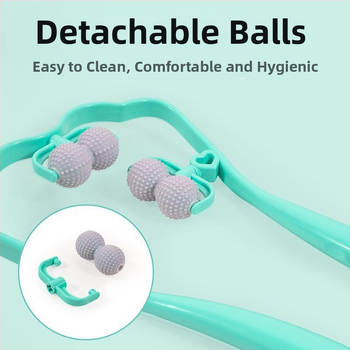 Ръчен масажор за шията и гърба, с 6 пластмасови чаши за вендузи