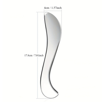 304 неръждаема стомана, S-образен инструмент за масаж на фасции за тяло – плоча за скрейпинг, 130 g, Tingli