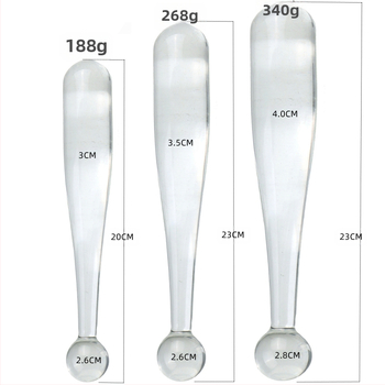 Stiklinis sekso žaislas beisbolo lazdelės formos, analinis kištukas ir stikliniai karoliukai; Medžiaga: stiklas; Kilmės šalis: Pekinas; Prekės ženklas: Pleasing youth; Auditorija: Suaugusieji