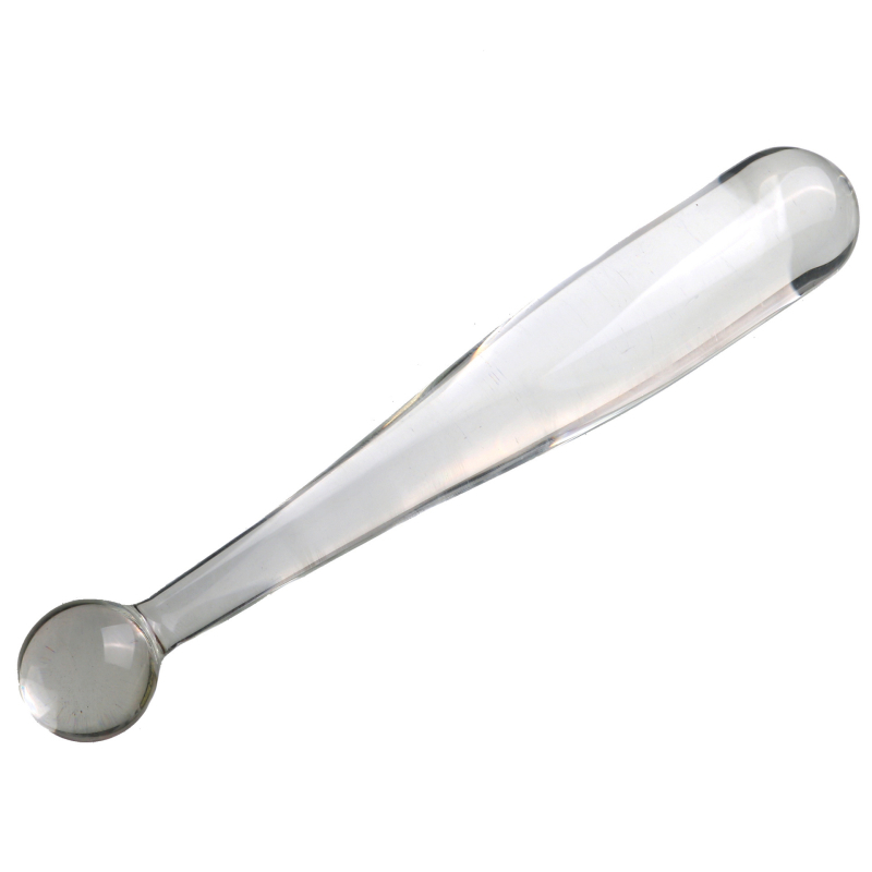 Stiklinis sekso žaislas beisbolo lazdelės formos, analinis kištukas ir stikliniai karoliukai; Medžiaga: stiklas; Kilmės šalis: Pekinas; Prekės ženklas: Pleasing youth; Auditorija: Suaugusieji