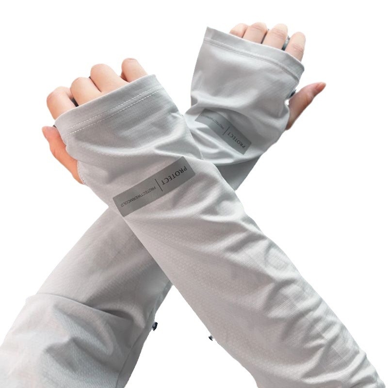 Dviračių rankovės su saulės apsauga ir vėsinimu, minimalistinis poliesteris, 81–95% sudėtis, 2024 m. pavasaris