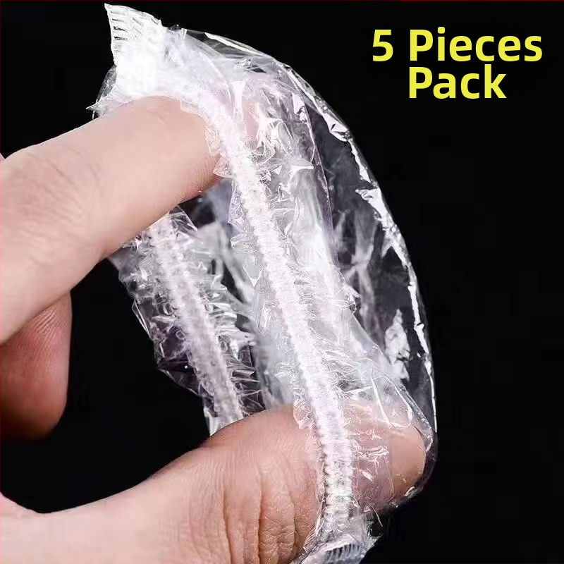 Vienkartinės vandeniui atsparios ausų apsaugos priemonės voniai ir plaukų dažymui