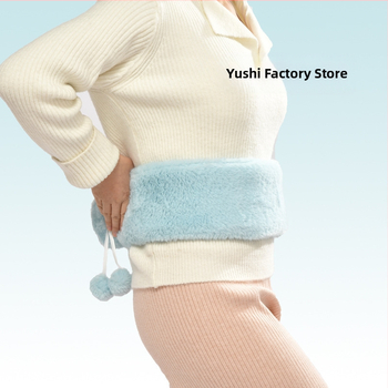 Vandeniu užpildomas karšto vandens buteliukas su flanelės dangteliu, didelė talpa, karštos ir šaltos terapijos, tinkamas galūnėms, pečiams, kaklui ir pilvui