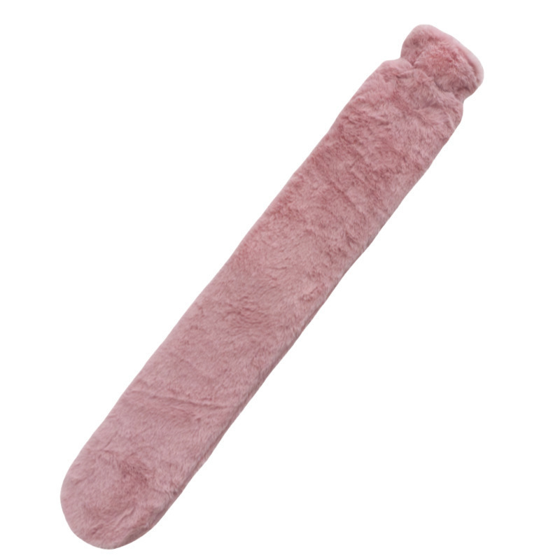 Vandeniu užpildomas karšto vandens buteliukas su flanelės dangteliu, didelė talpa, karštos ir šaltos terapijos, tinkamas galūnėms, pečiams, kaklui ir pilvui