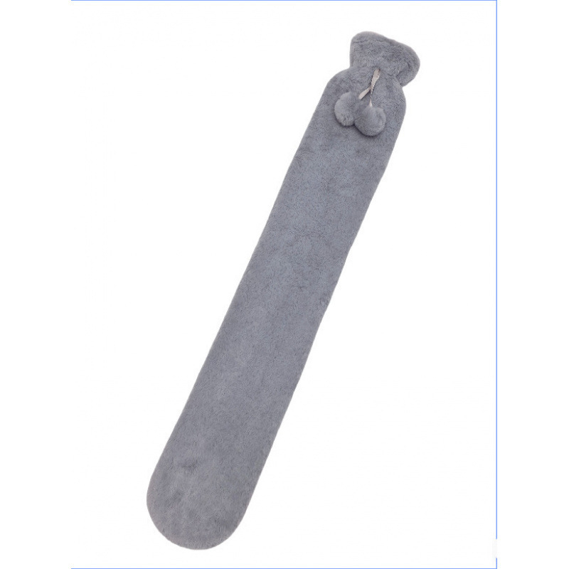 Vandeniu užpildomas karšto vandens buteliukas su flanelės dangteliu, didelė talpa, karštos ir šaltos terapijos, tinkamas galūnėms, pečiams, kaklui ir pilvui