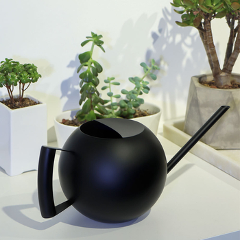 E-PALACE Κανάτα ποτίσματος από ανοξείδωτο ατσάλι για κήπο – σφαιρικός σχεδιασμός με μακρύ στόμιο, σκανδιναβικό ρετρό στυλ