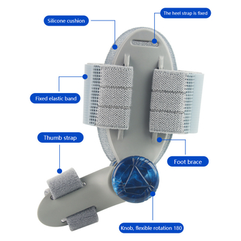Hallux valgus piršto korektorius — reguliuojamas piršto atskyrėjas, didžiojo piršto ortozė, modelis: 006, serija Hallux valgus corrector, svoris: 68 g, medžiaga: TPR elastinis Velcro silikono lakštas