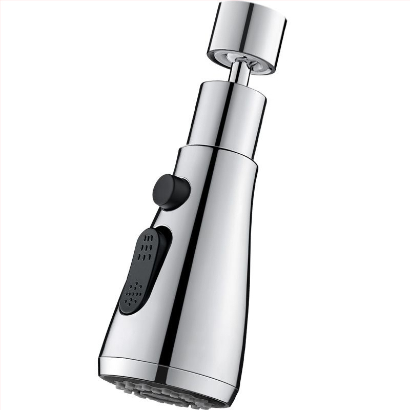 CJ-76 Медна антипръскаща глава за кухненски кран с универсално удължение, спирален монтаж, тип вал-ролков клапан, електроплакирано покритие