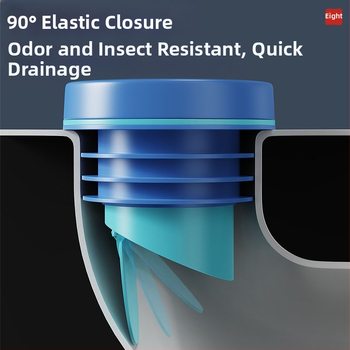 Уплътнителна шайба за фланец на тоалетна с обратен клапан – против обратен поток и миризми, дебел гумен пръстен, Makin