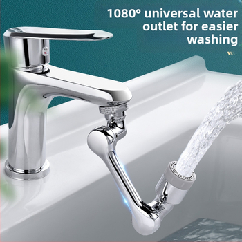 Universalus virtuvinis maišytuvas su pasukama ranka ir išplėtine srove antgaliu, keraminių vožtuvų kamienas, varis, srieginis montavimas, modernus stilius