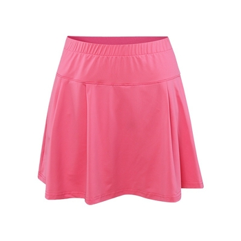 Φούστα, μονόχρωμη, καλοκαιρινή πολυεστερική ύφανση, κατάλληλη για τρέξιμο και επιτραπέζιο τένις/μπάντμιντον.