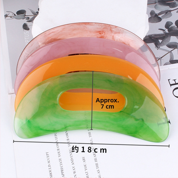 Дъска за масаж с ножовидна форма, от смола, за масаж на гърба и корема; здравословен масаж; тегло 200 g