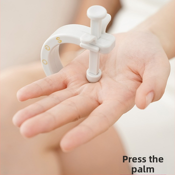 Аккупунктурен масажор, преносим, ръчен апарат за натиск, ABS корпус, подходящ за ръка, китка, длан и стъпало, тегло 23 г