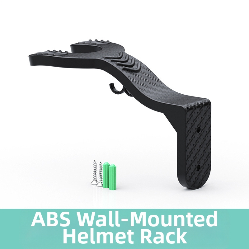 Стенно монтиращ рафт за каски с безпробивно окачване (мотоциклетни каски; обща съвместимост)