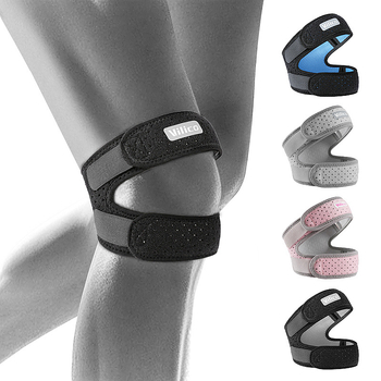 Sport térdvédő — kétirányban állítható, légáteresztő poliészter, ütéscsillapító térdvédő kosárlabdához és futáshoz