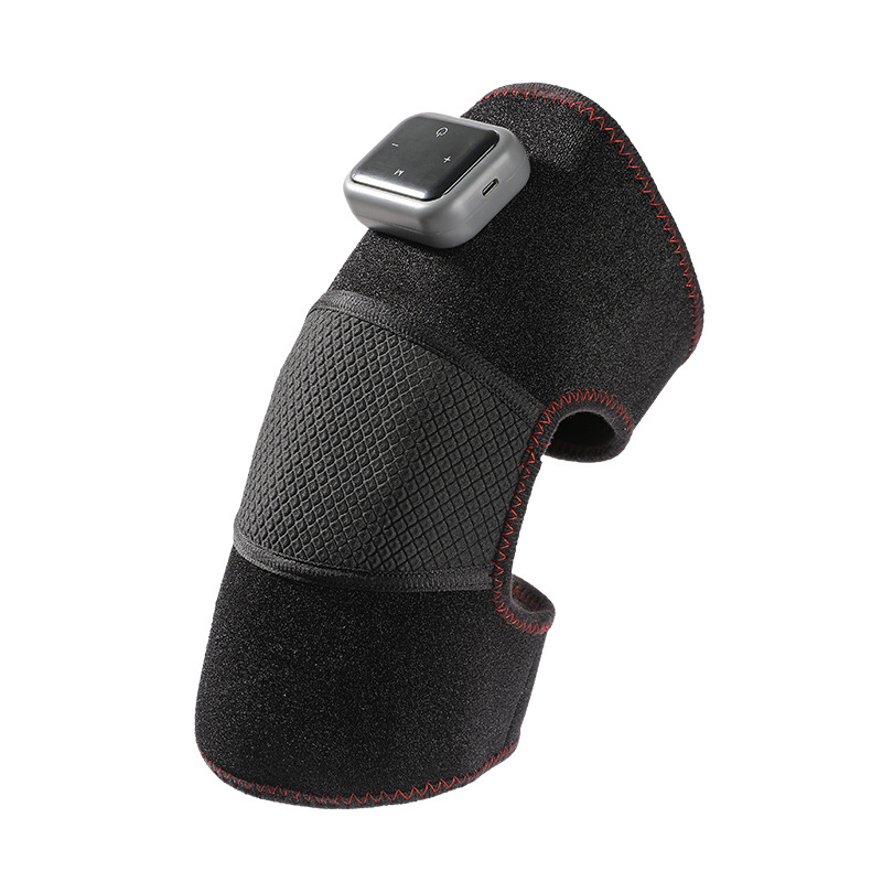 Elektrinė kelio pagalvėlė šildymui ir masažui kelių, pečių ir alkūnių sąnariams – išmanus temperatūros valdymas; galia 7W; temperatūra 40–65°C; svoris 204 g; medžiaga: nailonas/elastanas.