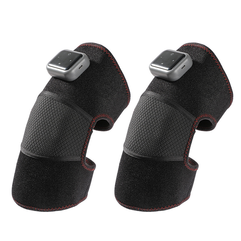 Elektrinė kelio pagalvėlė šildymui ir masažui kelių, pečių ir alkūnių sąnariams – išmanus temperatūros valdymas; galia 7W; temperatūra 40–65°C; svoris 204 g; medžiaga: nailonas/elastanas.