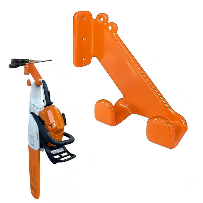 Fűkasza tartó HTD-1555, fémből, Hongtaida hardware, falra szerelhető kerti szerszágtartó