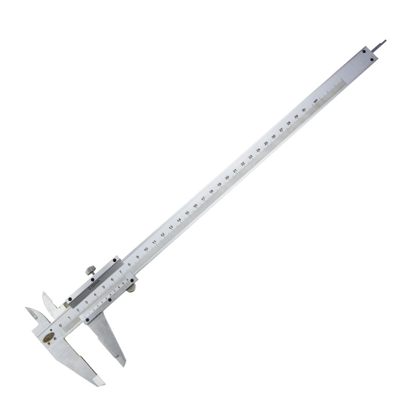 Vernier kaliperis, pramoninės klasės Yu blade; matuoja vidinį skersmenį, išorinį skersmenį, gilį ir žingsnį; diapazonas 0-150/0-200/0-300 mm