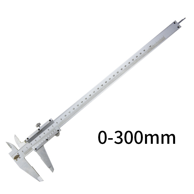 Vernier kaliperis, pramoninės klasės Yu blade; matuoja vidinį skersmenį, išorinį skersmenį, gilį ir žingsnį; diapazonas 0-150/0-200/0-300 mm