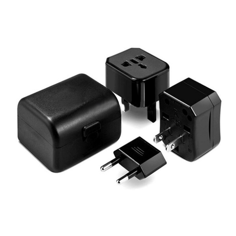 Daugiafunkcinis kištukų adapteris – 3C sertifikuotas, įtampa 50–440V, kelionėms