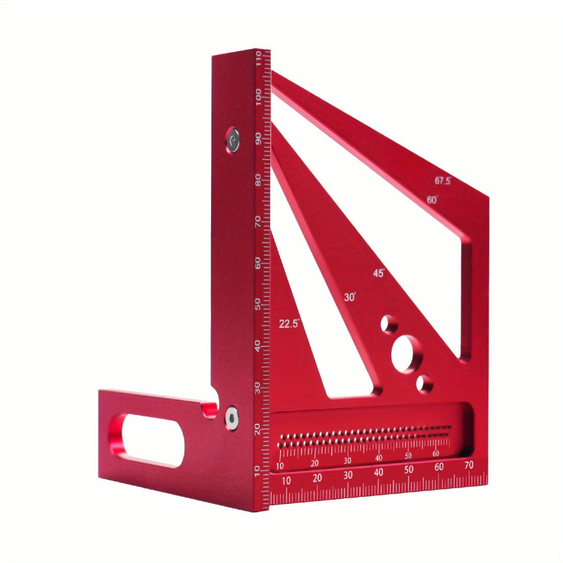 Дърводелски алуминиев сплав квадратен ъгломер за дървообработване, четири ъгла, прав ъгъл и отвори за маркиране — Марка: Special Wood Machinery