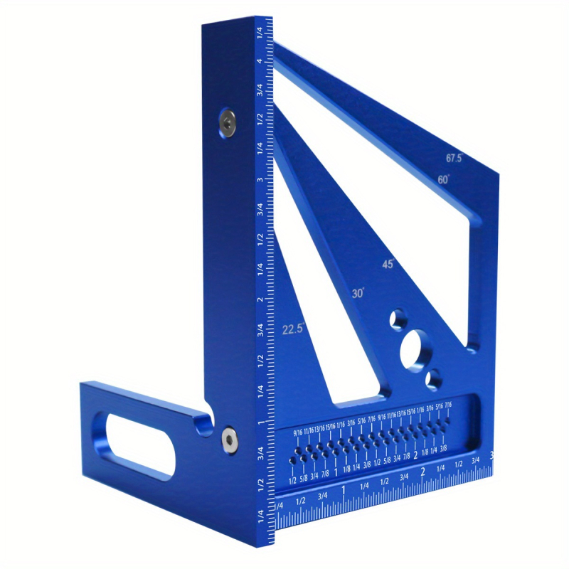 Дърводелски алуминиев сплав квадратен ъгломер за дървообработване, четири ъгла, прав ъгъл и отвори за маркиране — Марка: Special Wood Machinery