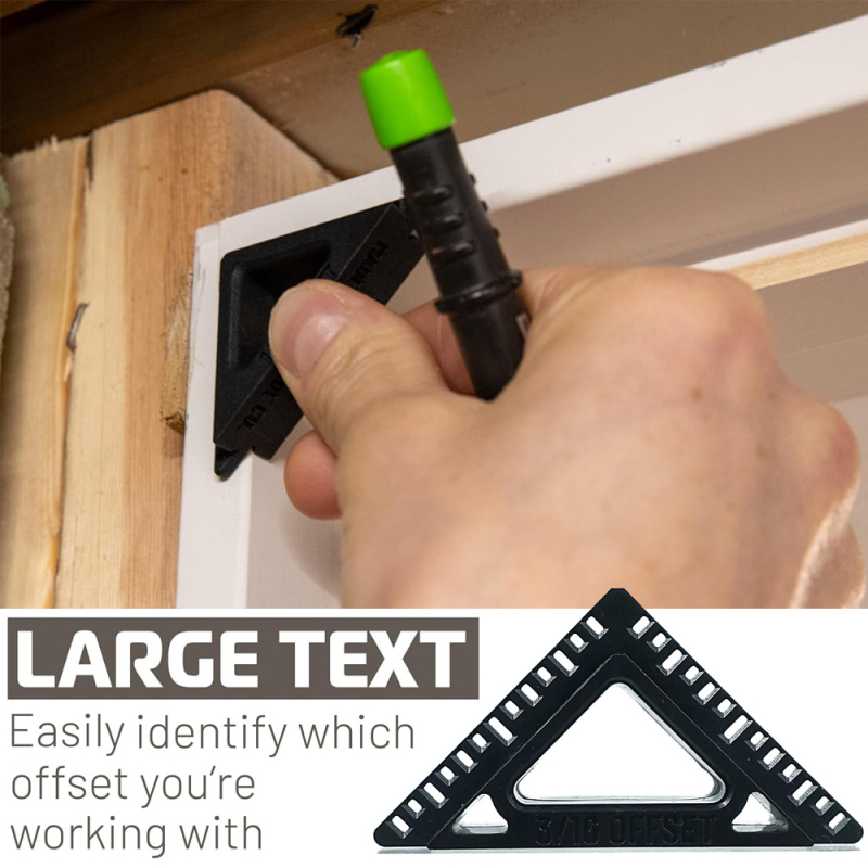 Инструмент за показване на обшивката на врати и прозорци — пластмасов